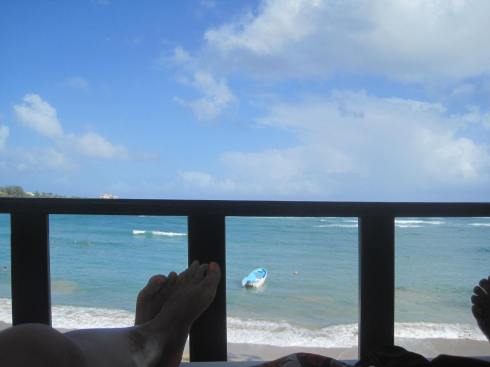 Beach View from Cabana Bed